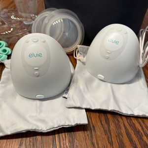 Elvie double hands-free Breast Pump with bundle